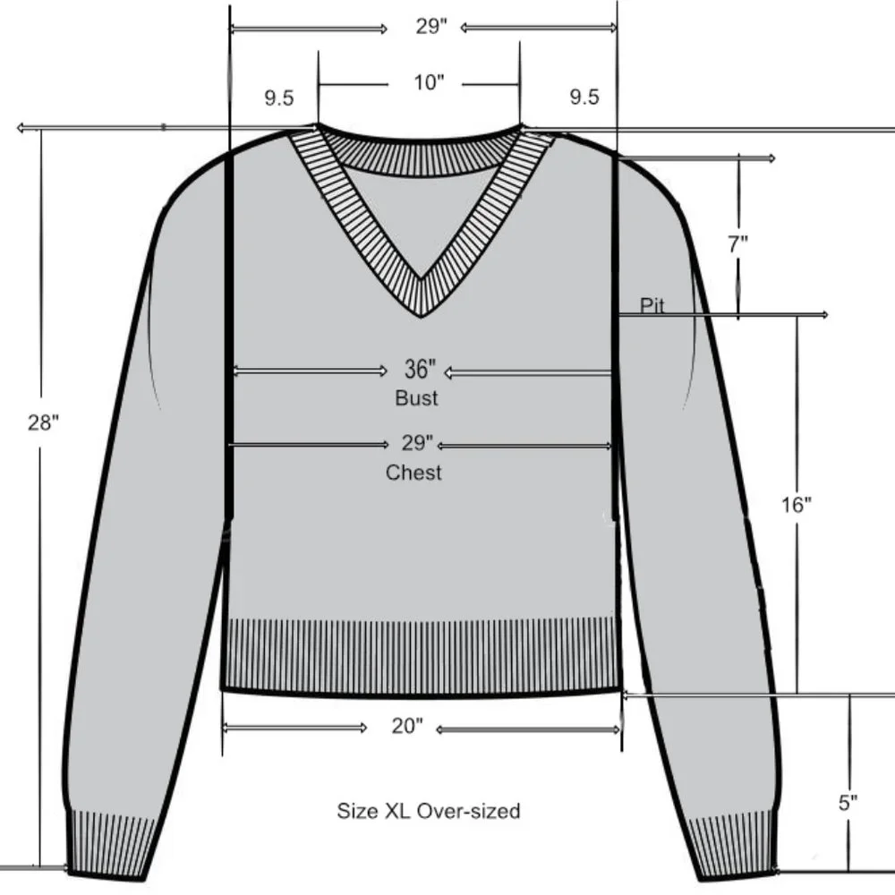 LOVE PINK FORENZA CHUNKY KNIT V-NECK SWEATER Victoria's Secret No Tags or Labels - Picture 2 of 6